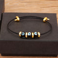 Evil Eye Rope Charm Bracelet for Women Adjustable Punk Jewelry Gift