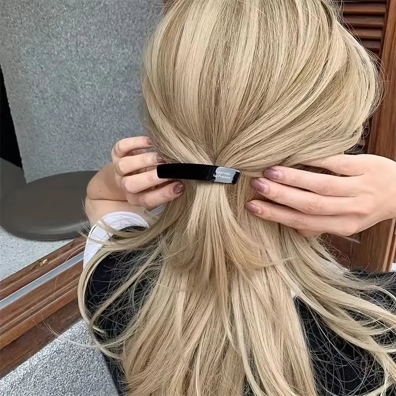Acetate Geometric Hair Clips Set - Colorful Elegant Hair Accessories for Women