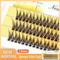 False Eyelashes Fishtail Fairy Thick Natural Curl 9-14mm Assorted Lengths