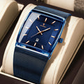 Luxury Men’s Waterproof Luminous Stainless Steel Mesh Watch - Business Quartz