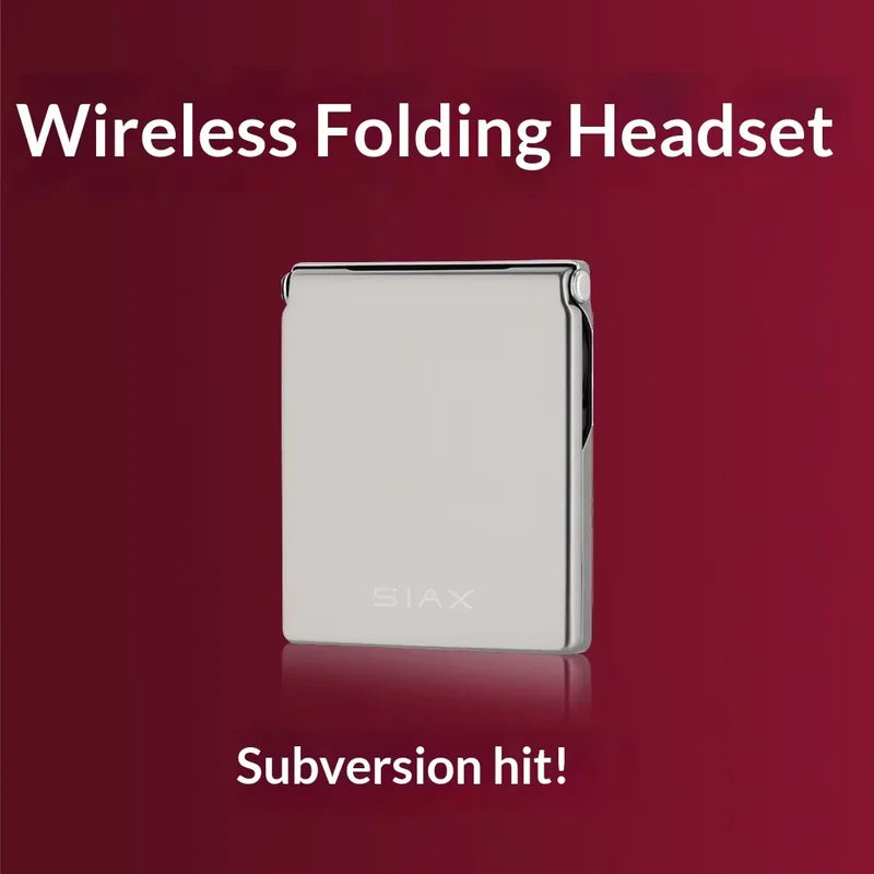Foldable In-Ear Bluetooth Earphones with Ultra-Thin Portable Headset and 2-in-1 Phone Case
