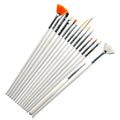 15-Piece Fondant Cake Painting Brushes Set for Decorating Pastry & Baking
