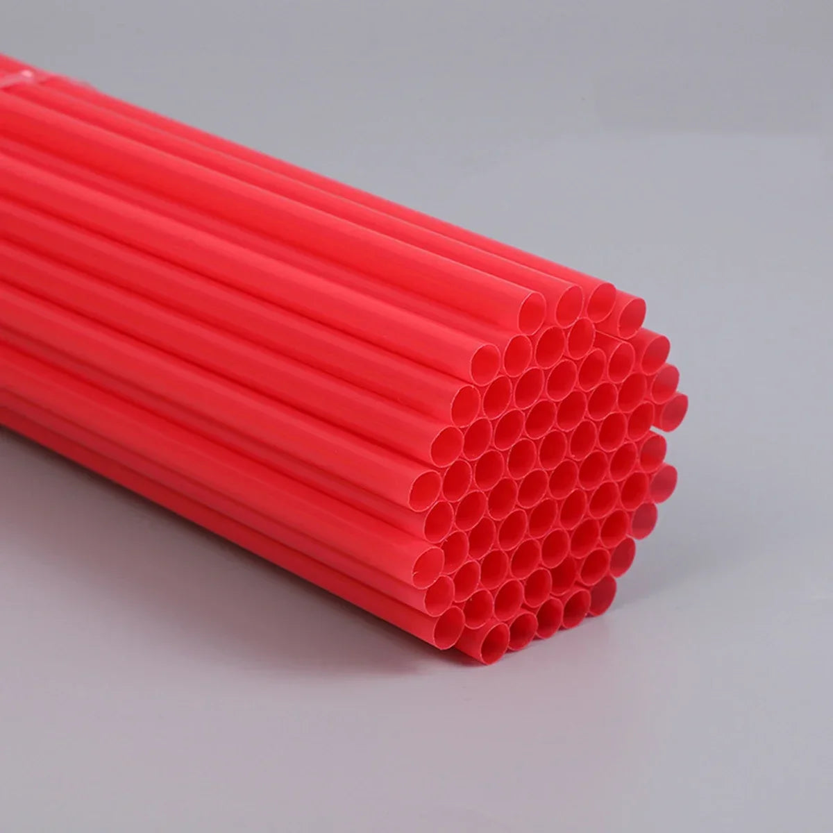 100 Pcs Colorful Reusable Plastic Drinking Straws for Parties & Events
