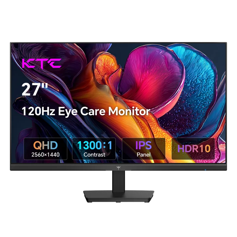 27-Inch QHD Computer Monitor with IPS Panel, 120Hz Refresh Rate