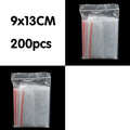 Clear Plastic Zip Lock Bags Assorted Sizes 100/200/300pcs Food Safe & Moistureproof