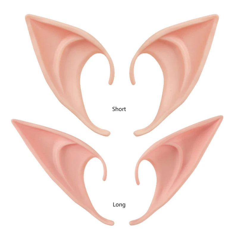 Halloween Elf Ears Latex Fairy Costume Accessories for Cosplay & Party