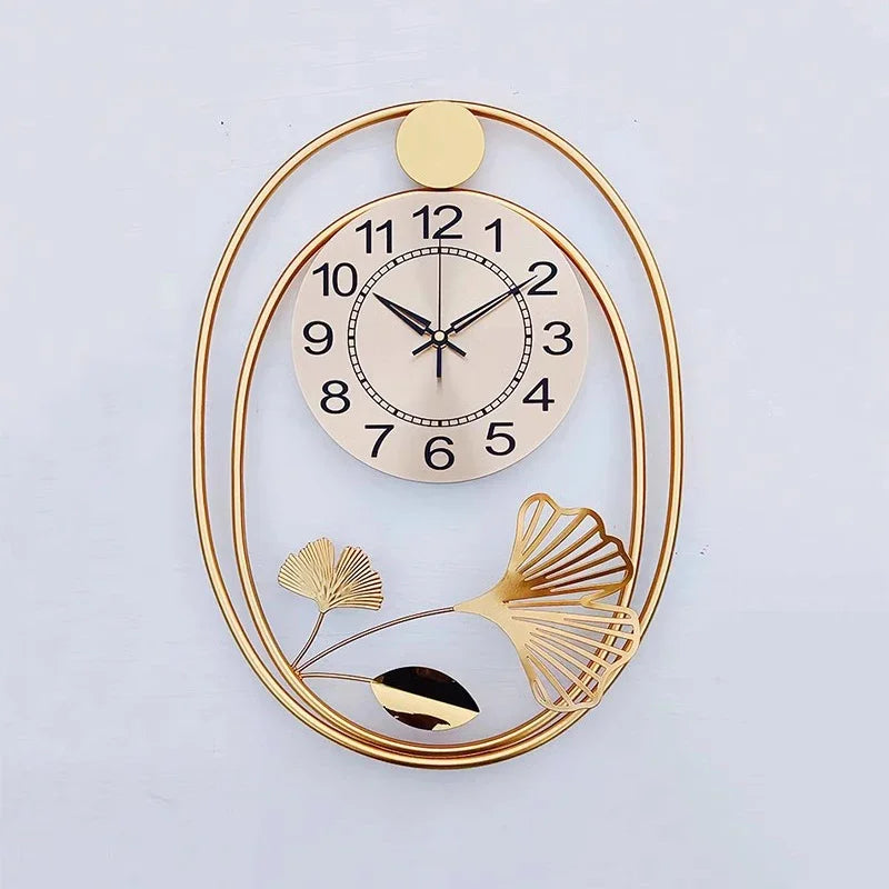 Nordic Style Wall Clocks for Bedroom and Living Room - Silent Quartz Home Decor