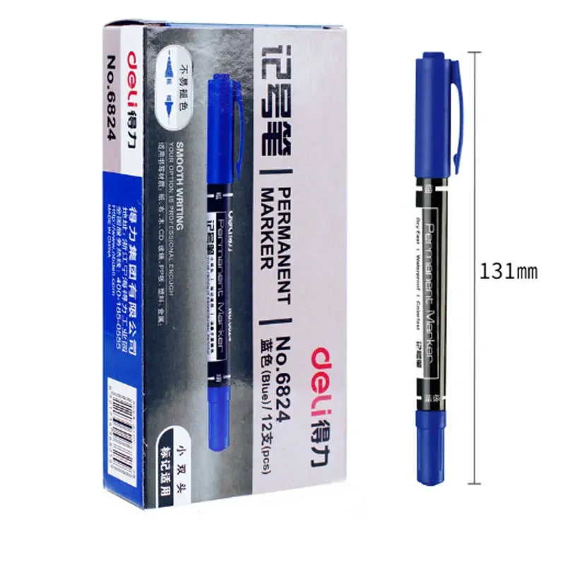 9pcs Waterproof Permanent Paint Marker Pen Set Oil-Based Quick Dry Stationery
