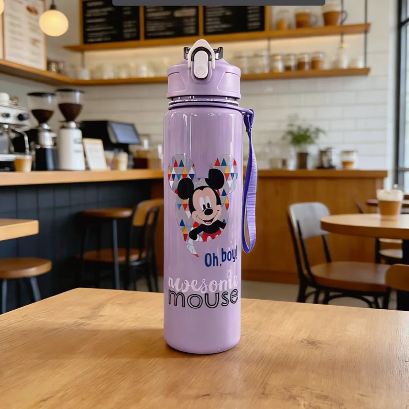 Large Capacity Cartoon Water Bottle - Reusable Leakproof Hydration Cup