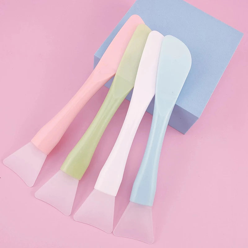 Double Head Silicone Waxing Spatulas - Non-stick Hair Removal Applicators for Body and Face