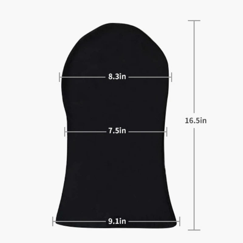 Breathable Full Face Mask for Cosplay Halloween Christmas Costume Prop - Black & White
