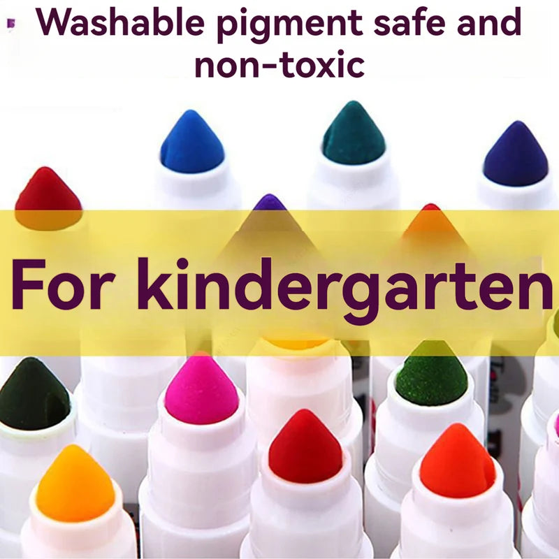 Kids Watercolor Paint Pen Set - Washable Non-Toxic Art Supplies for Drawing and Crafting