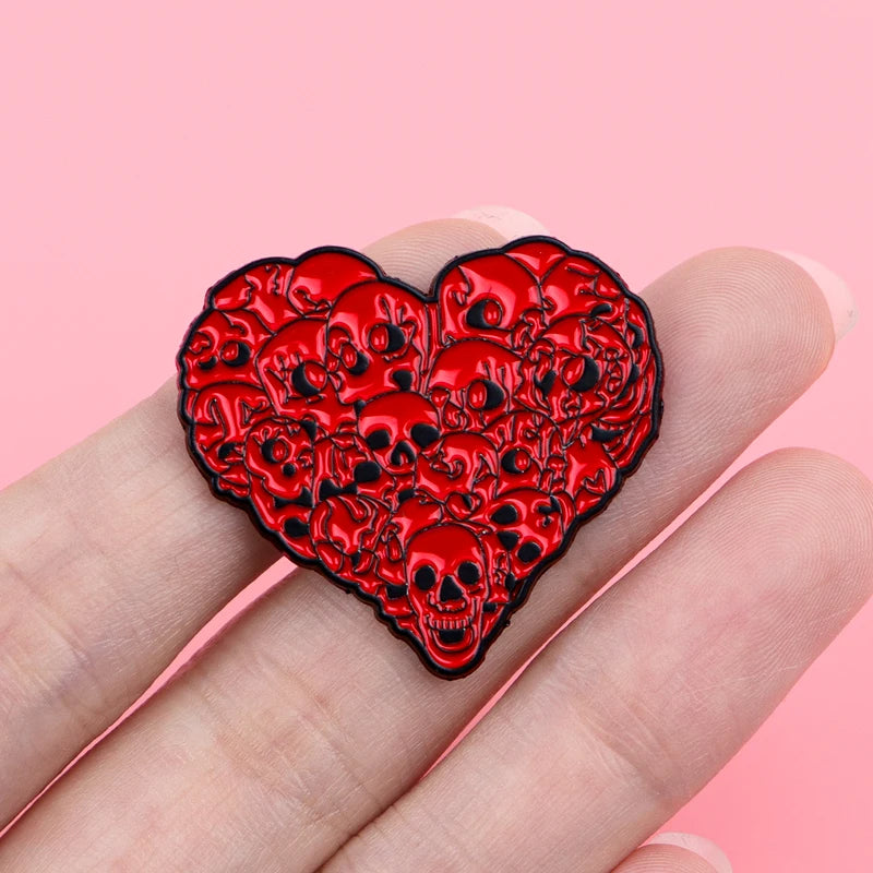 Halloween Skeleton Enamel Pin Brooch - Badges Lapel Pin Jewelry Accessory