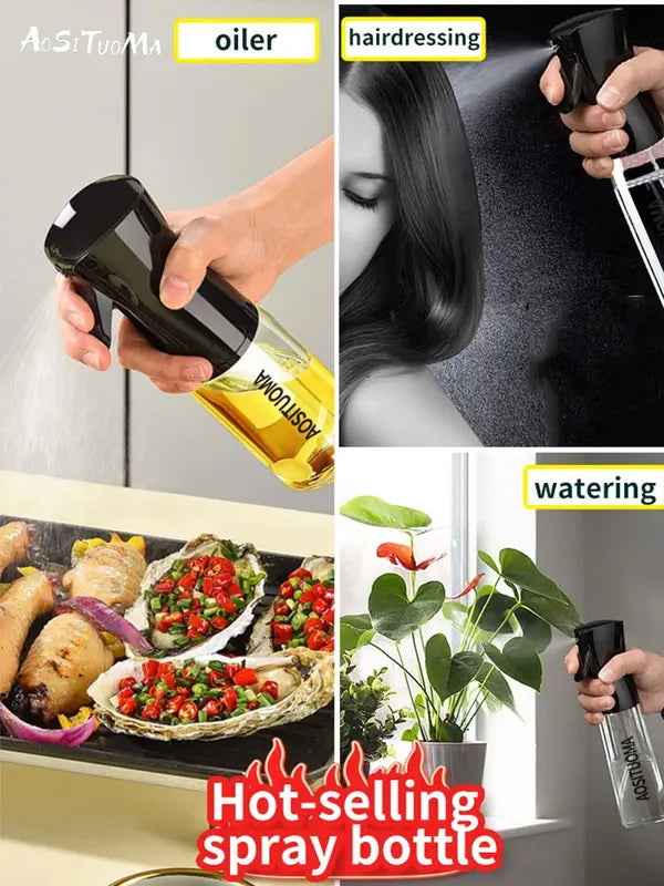 High Pressure Refillable Water Spray Bottle for Hair, Beauty, Cleaning, and Gardening