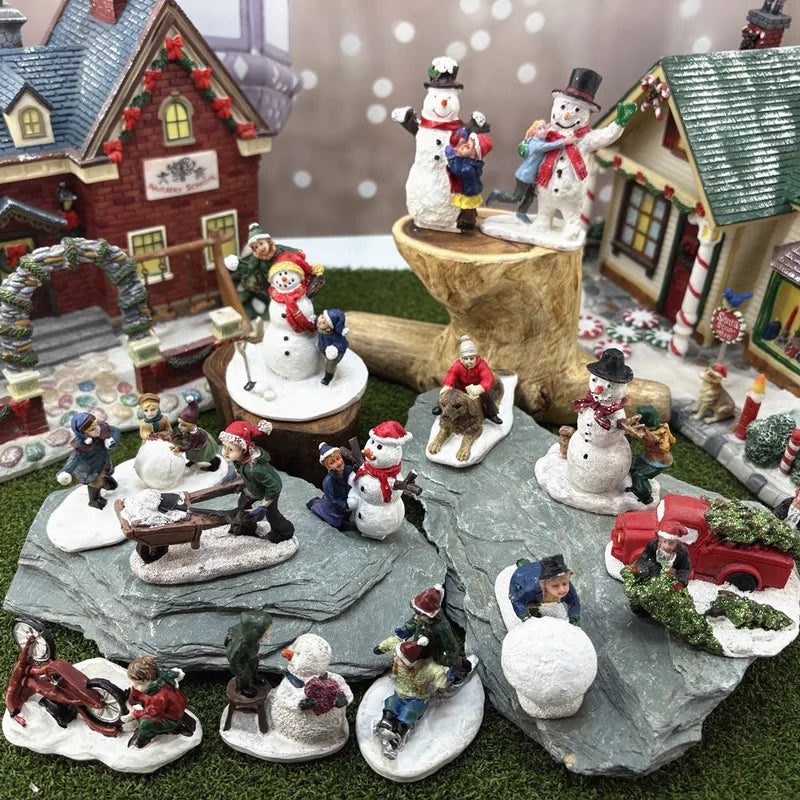 Holiday Figurines & Miniatures Decor - Handcrafted Resin Sculptures for Desk and Sand Tables