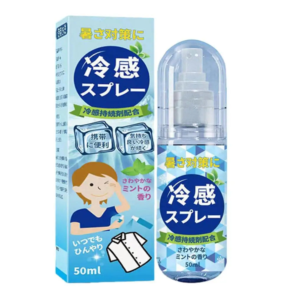 Portable Cooling Spray for Face & Body - Long-Lasting Hydrating Summer Mist