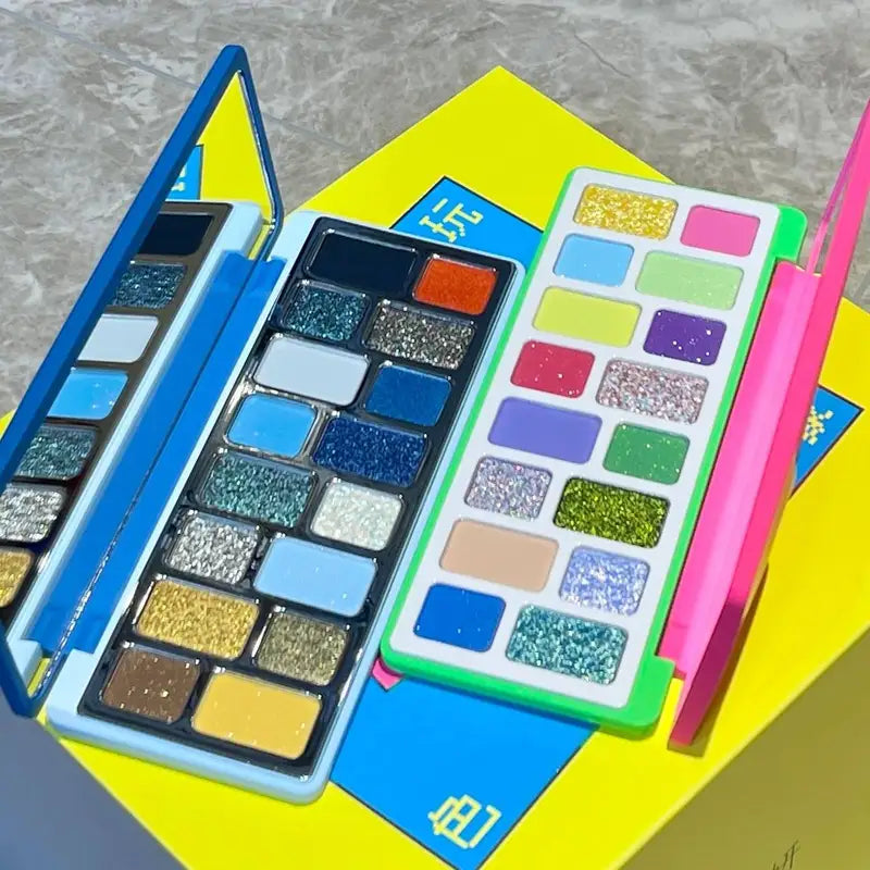 Spring/Summer 16-Color Eyeshadow Plate Glitter Matte Pearlescent Sequins