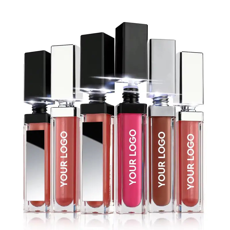 Matte Liquid Lipstick Wholesale Vegan Lip Gloss with Mirror Tubes - Long Lasting Waterproof