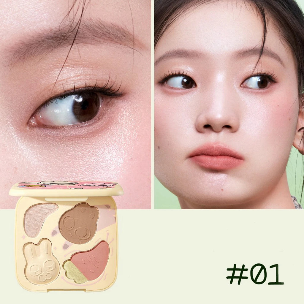 Multi-Color Makeup Palette for Face and Eyes - All-in-One Versatile Color Collection