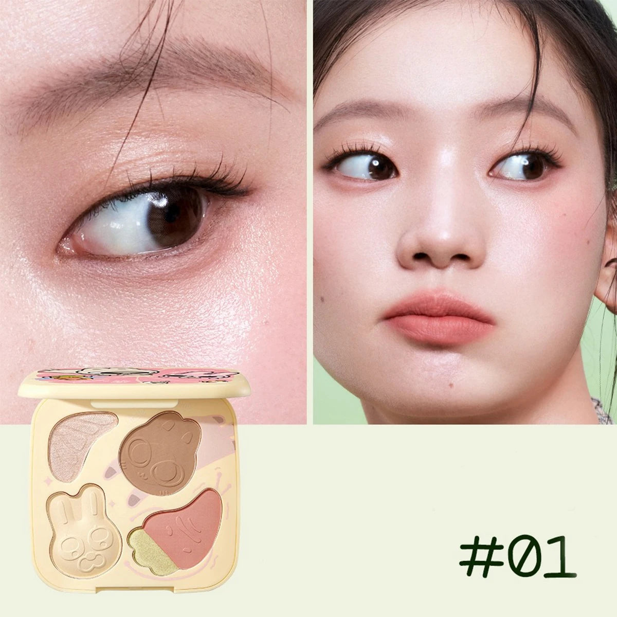 Multi-Color Makeup Palette for Face and Eyes - All-in-One Versatile Color Collection