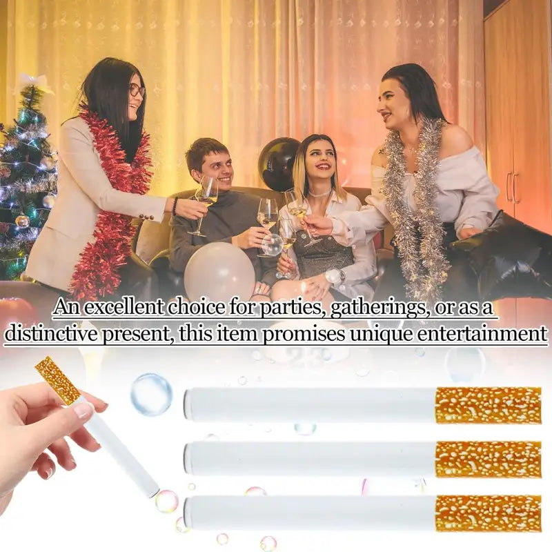Bubble Cigarette Toy with Bubble Machine & Case - Portable Fun for Parties