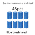 Disposable Toilet Brush Head with Antibacterial Cleaner - Hygienic Replacement Sponge, Universal Fit