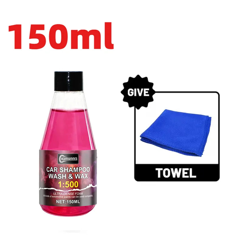 Automotive Exterior Car Wash Liquid - Pink High Foam, Creamy Full Coverage