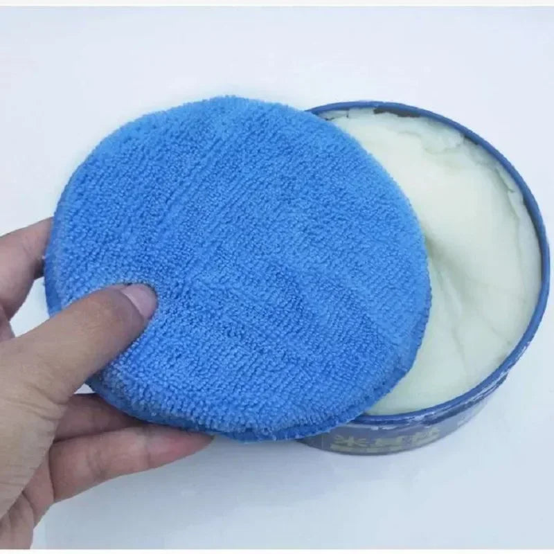 Car Waxing Sponge Applicator Foam Microfiber Cleaning Pad 5-inch Set