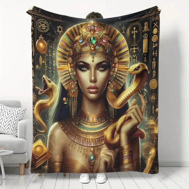 Snake Print Blanket - Portable Throw for Bed, Travel, Camping & Living Room