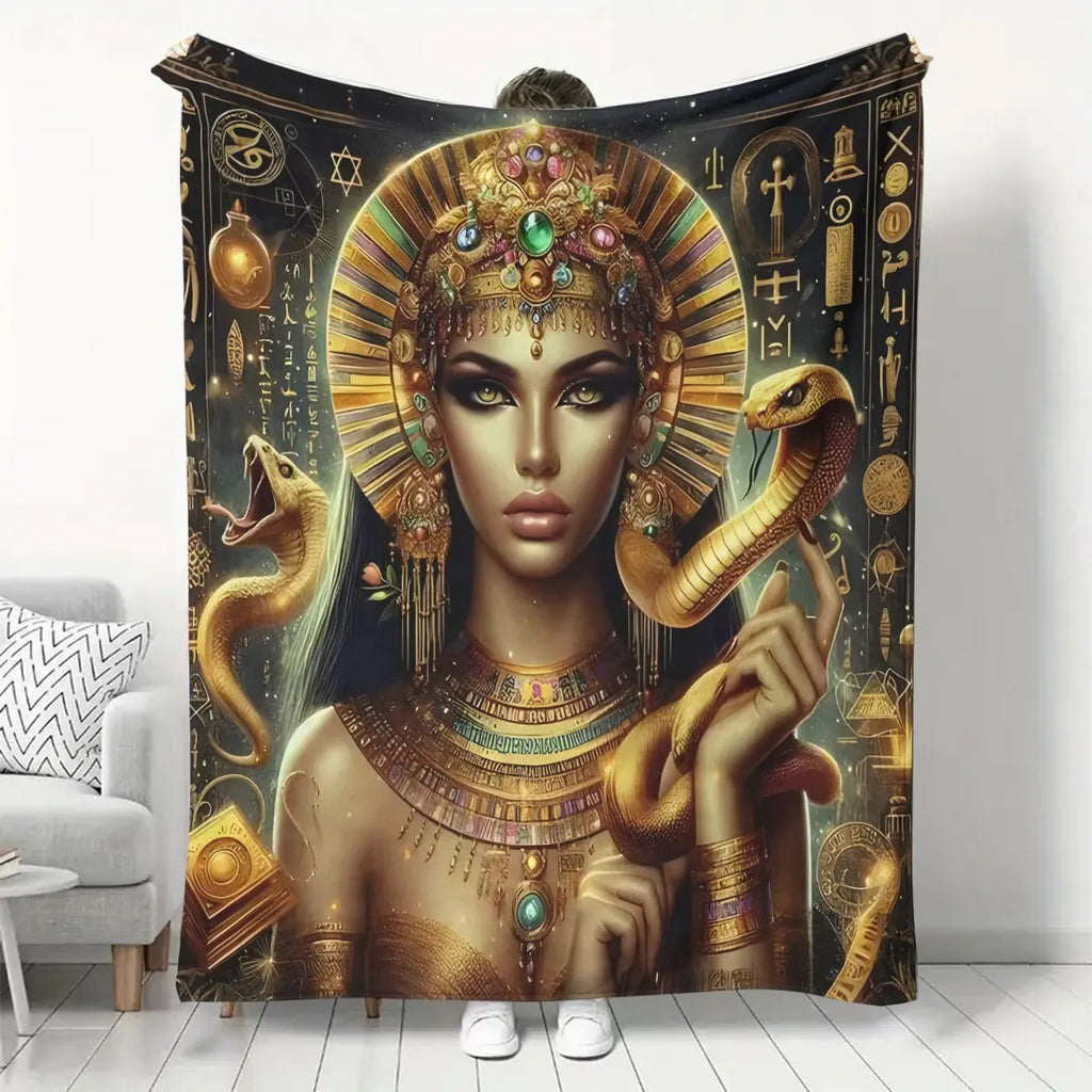 Snake Print Blanket - Portable Throw for Bed, Travel, Camping & Living Room