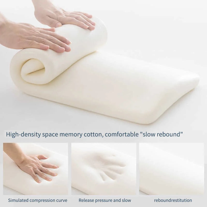 Lumbar Support Pillow for Lower Back Pain Relief - Memory Foam Back Cushion