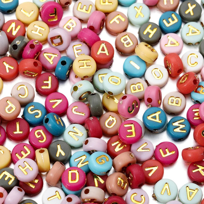 Multicolor Acrylic Letter Bead Set for Jewelry Making - DIY Spacer Loose Beads 2mm-5mm