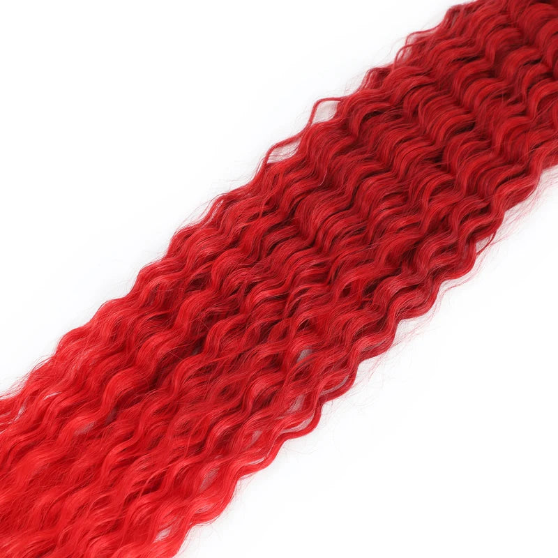 Water Wave Braiding Hair Extension - Synthetic Crochet Afro Curls, Multiple Colors & Lengths
