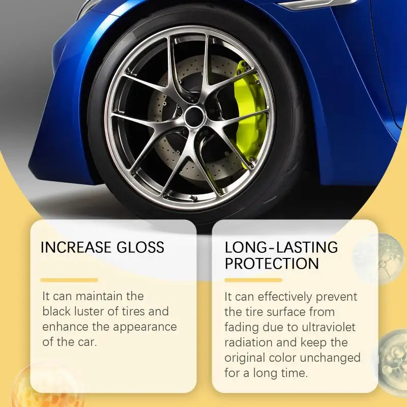 Car Tire Coating Wax 50g Protective Film for Tire Shine & Anti-Aging