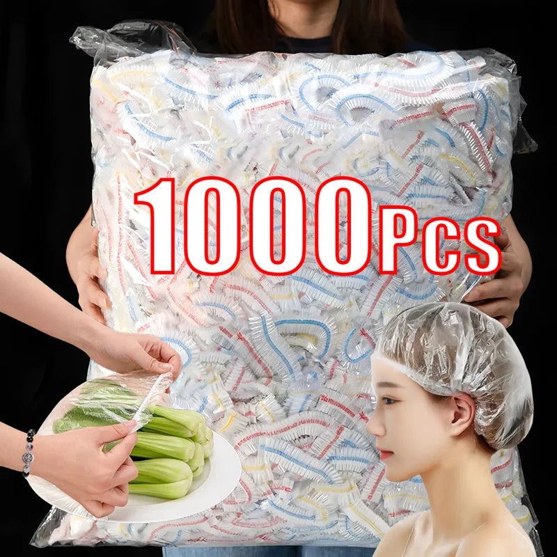 Disposable Food Cover Bags Set - Reusable Transparent Food Wraps for Kitchen Storage