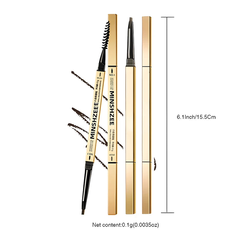 Waterproof Matte Eyebrow Pen with Dual-Head Design - Long-Lasting Brow Makeup