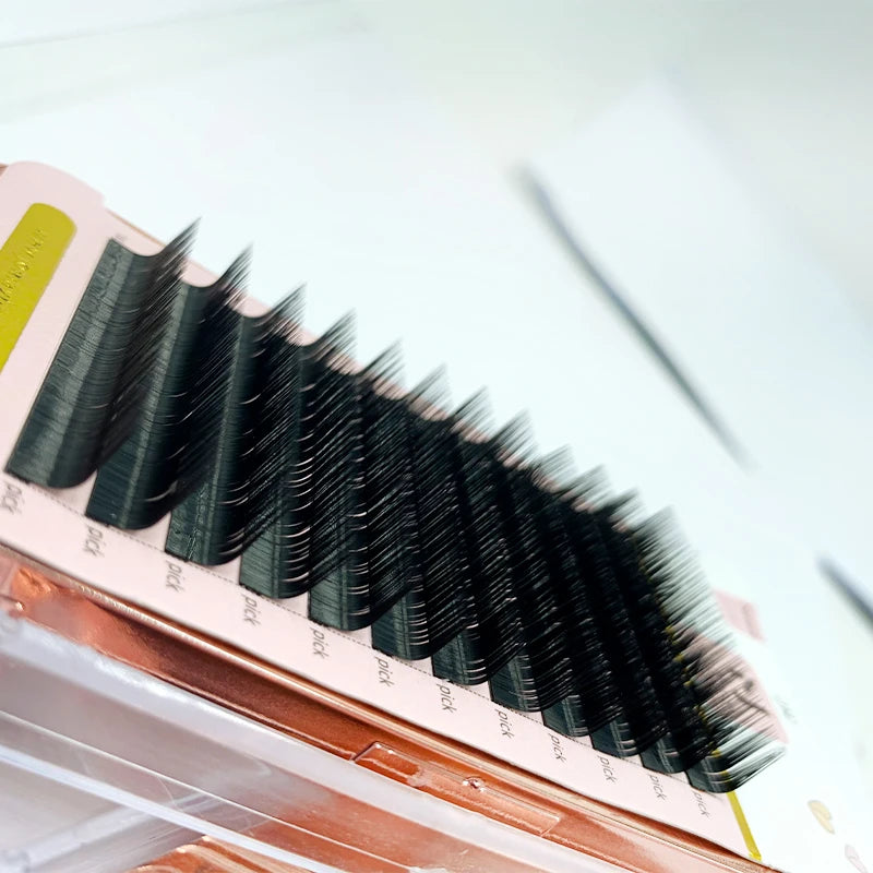 L Curl Eyelash Extensions Mix 8-16mm Mink False Lashes for Dramatic Eye Makeup