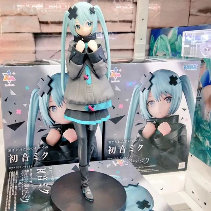 Colorful Hatsune Miku Action Figure Ornament Toy - 20.5cm PVC Collectible