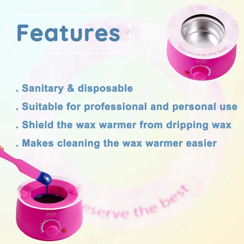 Waxing Protection Collars 10pcs Pack for 7oz & 14oz Wax Warmers - Professional & Home Use
