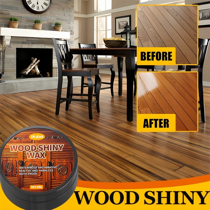 Waterproof Furniture & Floor Wax Polish - Nourishing & Anti-Crack Wood Finish