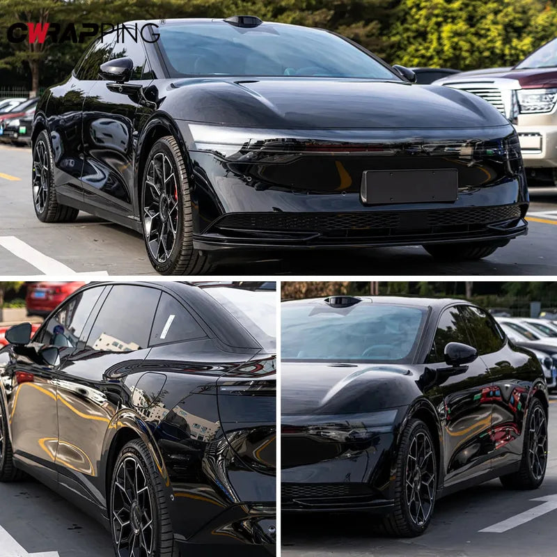 Glossy Vinyl Car Wrap Film - Self-Adhesive Bubble-Free Auto Decal Wrap