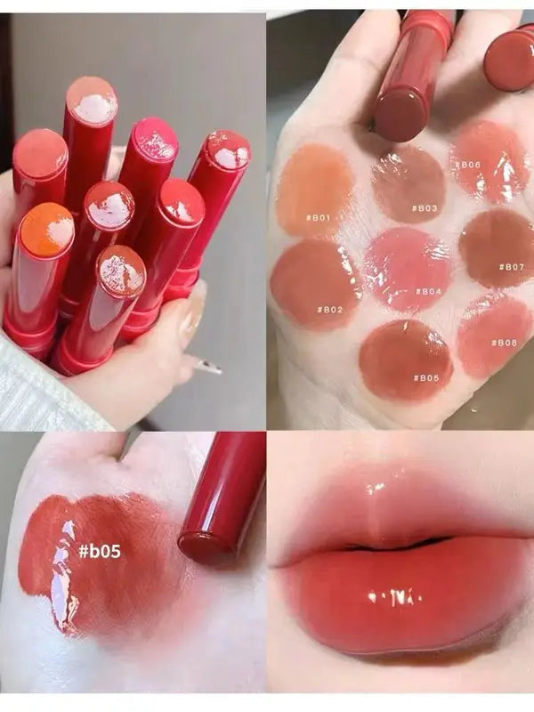 High-Shine Glitter Lip Gloss - Natural Non-Staining Lip Makeup