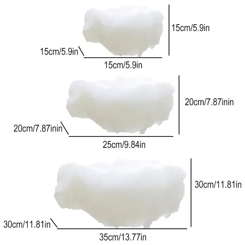 Wedding Cloud Decoration Set Artificial Cotton Cloud Hanging Props for Events