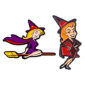 2pcs Cartoon Sorceress Enamel Pins Metal Brooch Backpack Hat Bag Badge Gift