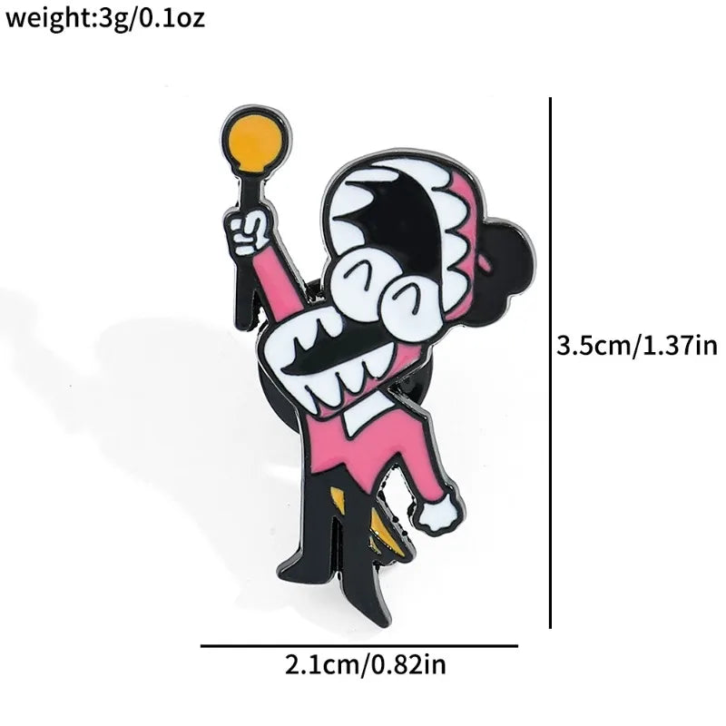 5pcs Circus Anime Pins Enamel Brooches for Bags Clothes Collectibles Gifts
