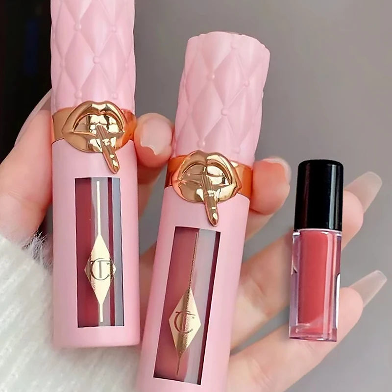 Colorful Lipstick and Blush Stick Set with Lip Gloss - 4 Colors