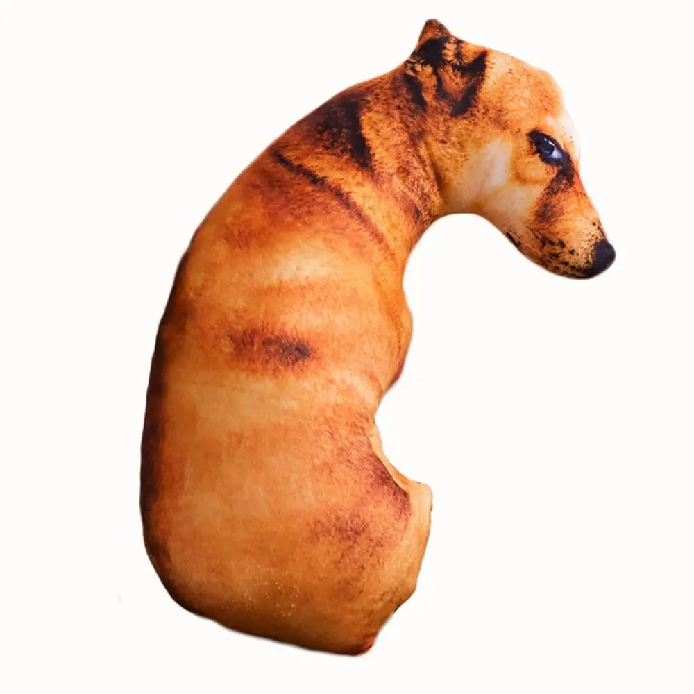 Cute 3D Animal Dog Pillow - Funny Cosplay Throw Cushion for Kids & Home
