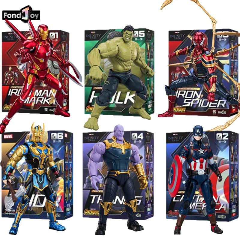 Avengers Action Figures Set - Marvel Collectible Movable Toy Figures for Kids