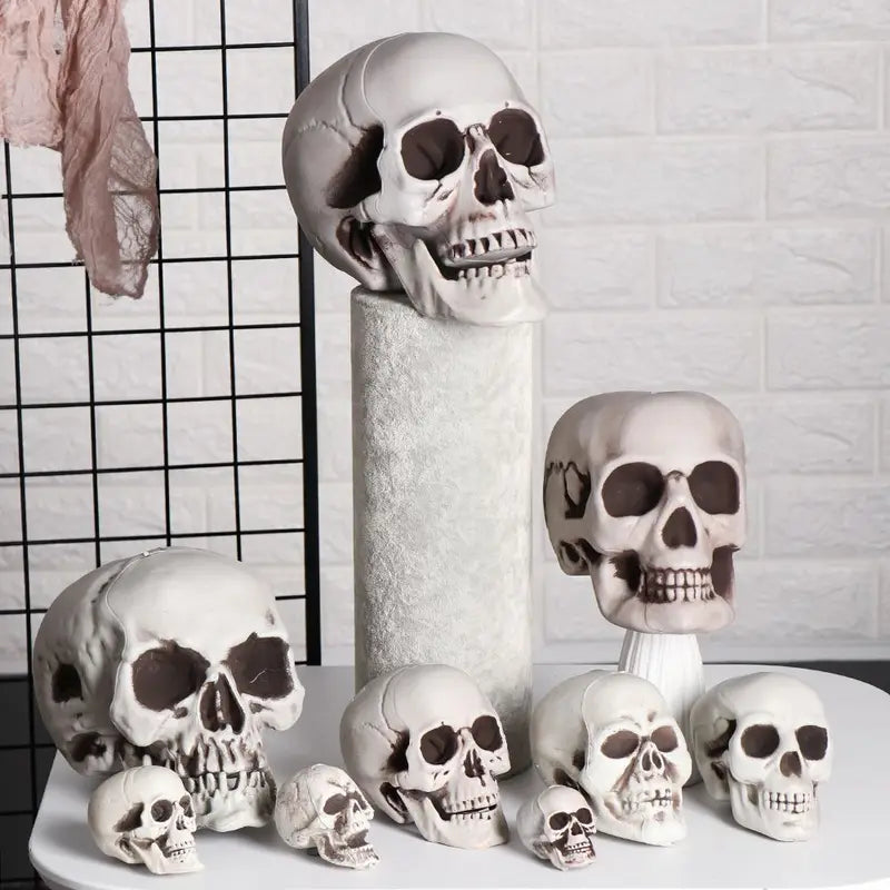 Plastic Skeleton Skull Halloween Props Hanging Decor for Parties & Events