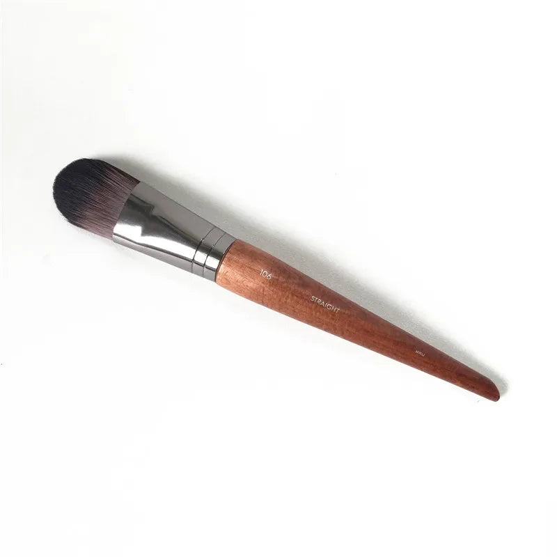 Large, Medium & Small Foundation Makeup Brushes - Tapered Liquid & Cream Applicators